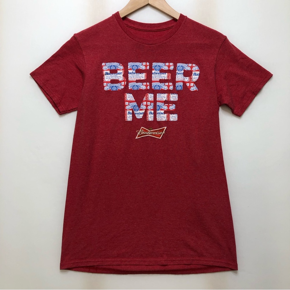 Budweiser Tee Shirt “Beer Me” S Red, White, & Blue